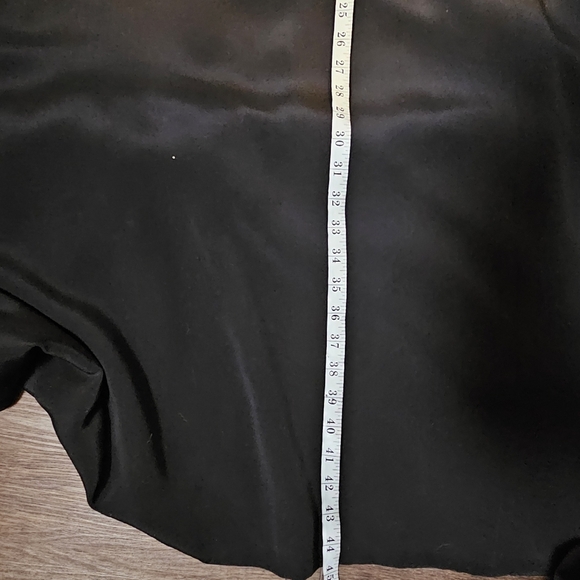 Clifford Michael Womens 100 Silk Maxi Skirt 16 Black Modest,Luxe - Picture 10 of 12